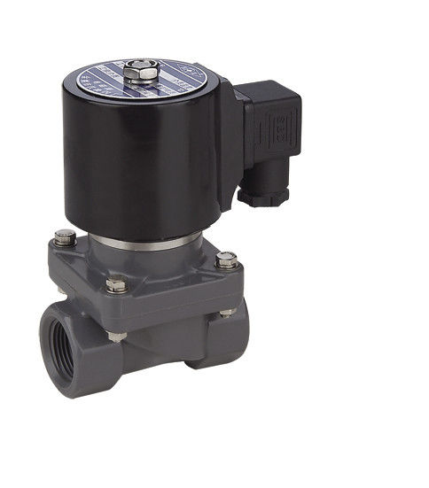 Anti Corrosive Pvc Plastic Fluid Solenoid Valve 1 2 3 4 For Acid Alkali Liquids
