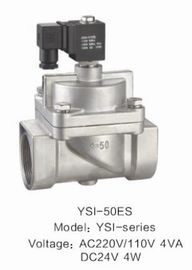 Stainless Steel AC 220v Low Power Solenoid Valve Slowly Heating Up