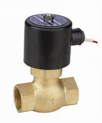 Brass 2 Way Piston Hot Water Solenoid Valve Normally Closed 3/8＂ ～ 2＂