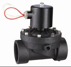 Small Plastic Water Valves Normally Closed , 1 Inch Solenoid Valve DC24 / 12V