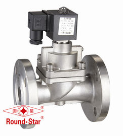SS High Pressure Solenoid Valve Normally Closed , 40mm Solenoid Valve Pilot Operated