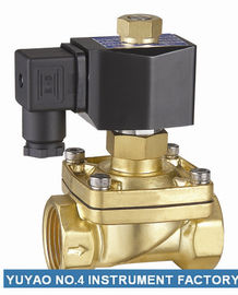 Brass 3/8＂Normally Open Water Solenoid Valve For Water Air Liquid Medium