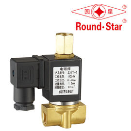 3 Way Brass Mini Solenoid Valve , 1/8 Inch Solenoid Valve 12VDC 24V