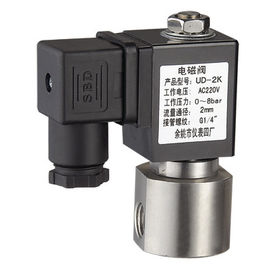 stainless steel miniature solenoid valve direct acting normally closed NC ac220v 230v