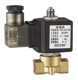 24VDC 3 Way Small Solenoid Valve Direct Acting Fuel Solenoid Valve NO 1 / 4 "