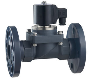 2 Way Anti Corrosive Dn15-40mm Plastic Solenoid Valve Flange And Quick Fitting