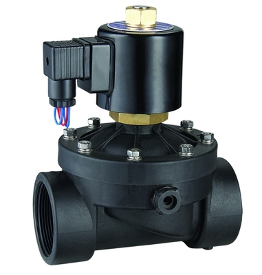 2WSL-K Normally Open Water Solenoid Valve NPT1'' Plastic Diaphragm