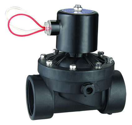 220V Plastic Solenoid Valve 2-Way Water PA66 Diaphragm Type