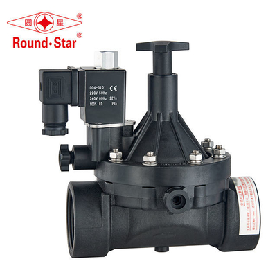 2W-SL Series 2-Way Plastic Solenoid Valve 1 Inch for Water and Air