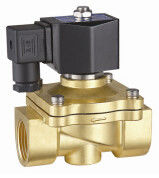 24VDC Brass Electric Water Solenoid Valve 2 Way Zero Differential Pressure